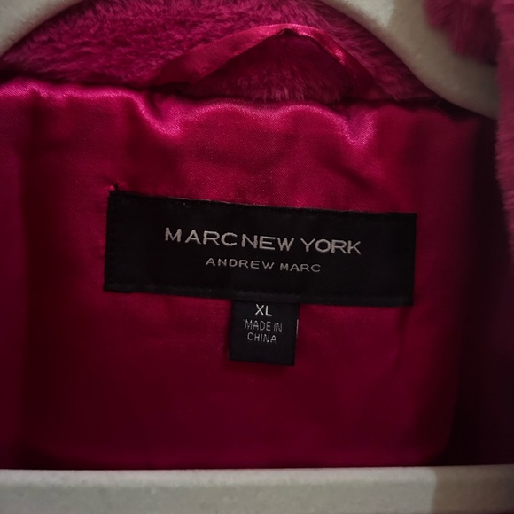 Marc New York Vibrant Soft Velvet Pink Vest - Picture 7 of 9